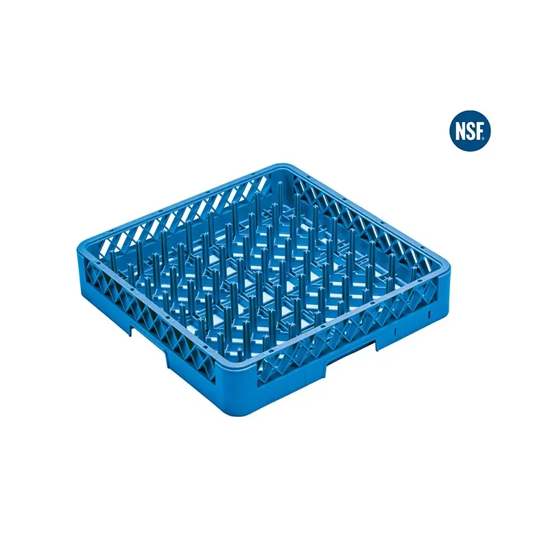 Rack azul para lavado de vasos NSF