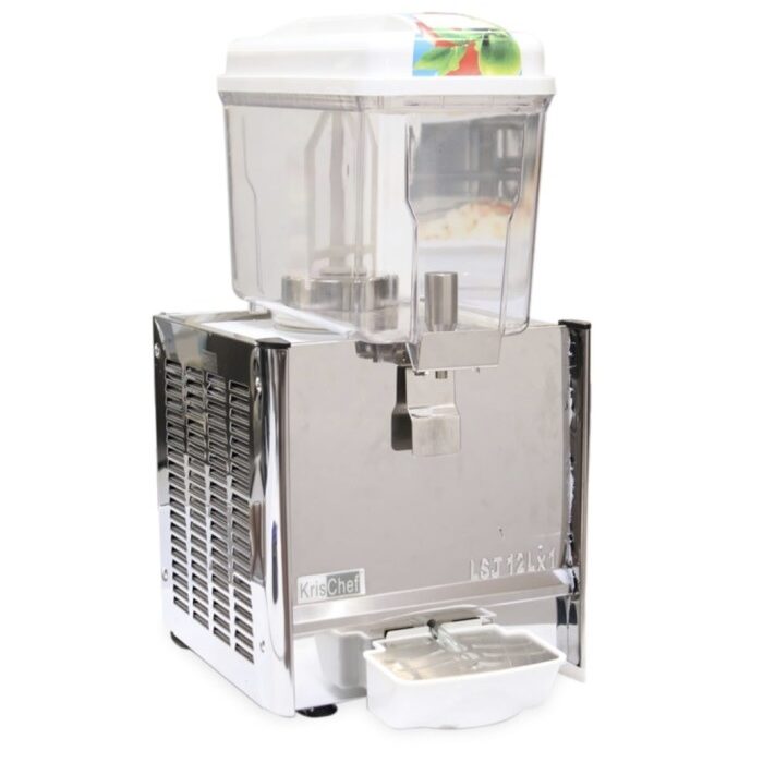 Máquina dispensadora de bebidas fría metálica sin uso
