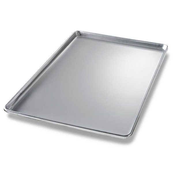Bandeja metálica para hornear grande y rectangular.